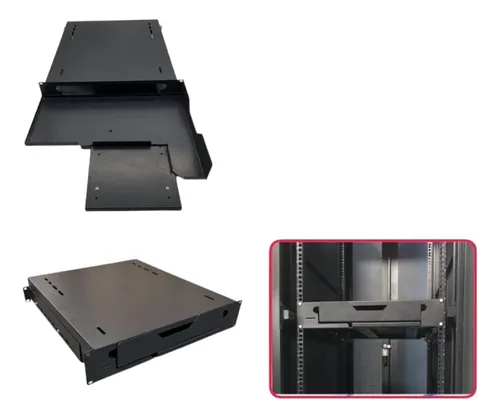Imagen del Producto: BANDEJA DESLIZANTE MONITOR TECLADO Y MOUSE 19X20" QNET en Area Electric